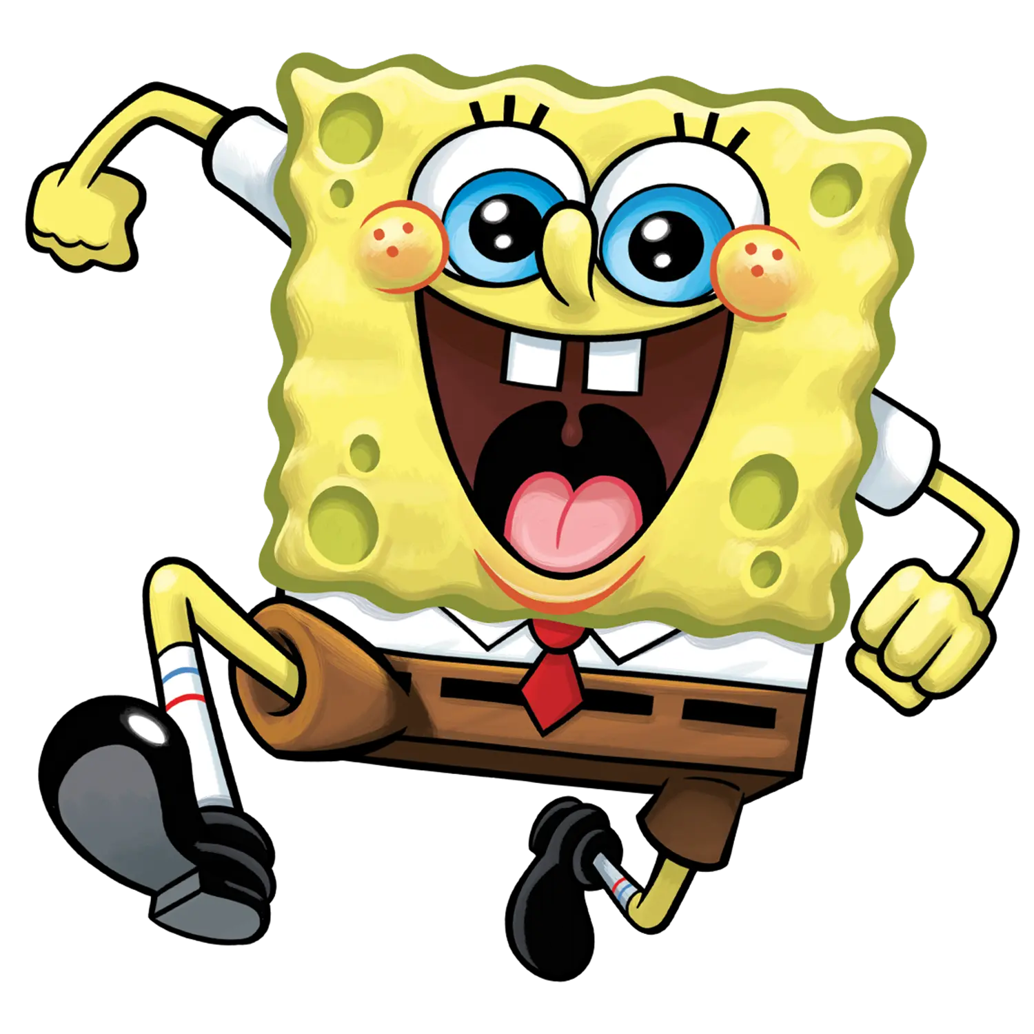 spongebob running